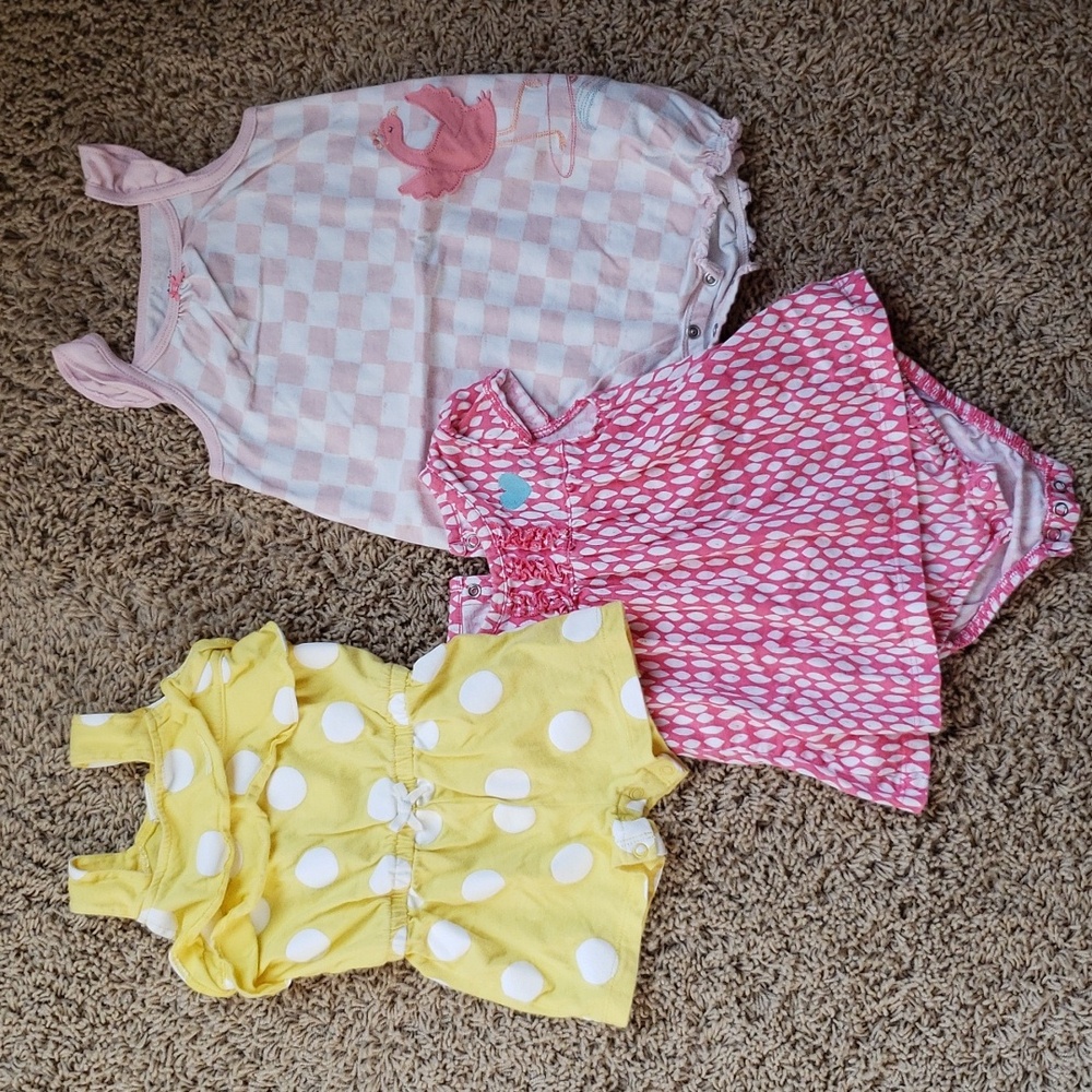Lot of Carter's 18 mo Summer Rompers